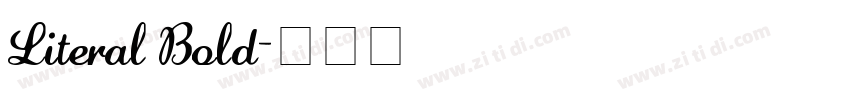 Literal Bold字体转换